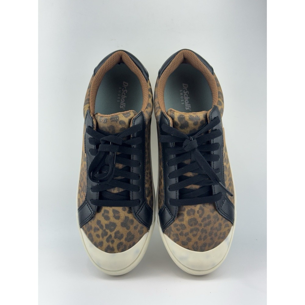Dr. Scholl's Time Off Sneakers Leopard Print Platform Lace Up Women's Size 10 - Picture 5 of 9